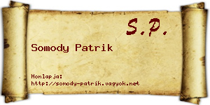 Somody Patrik névjegykártya